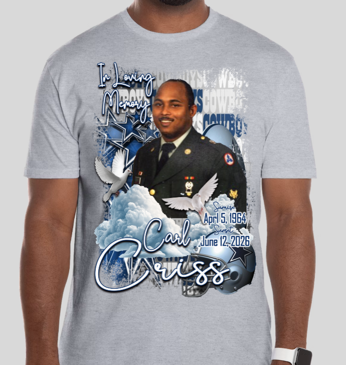 Custom memorial short sleeve shirt